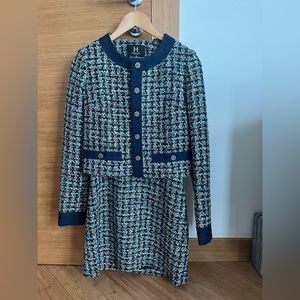 Tweed Set with Original Chanel Buttons and Fabric